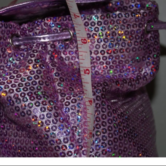 SOLD-Sequence Purple Mini kids back pack purse - Picture 7 of 8